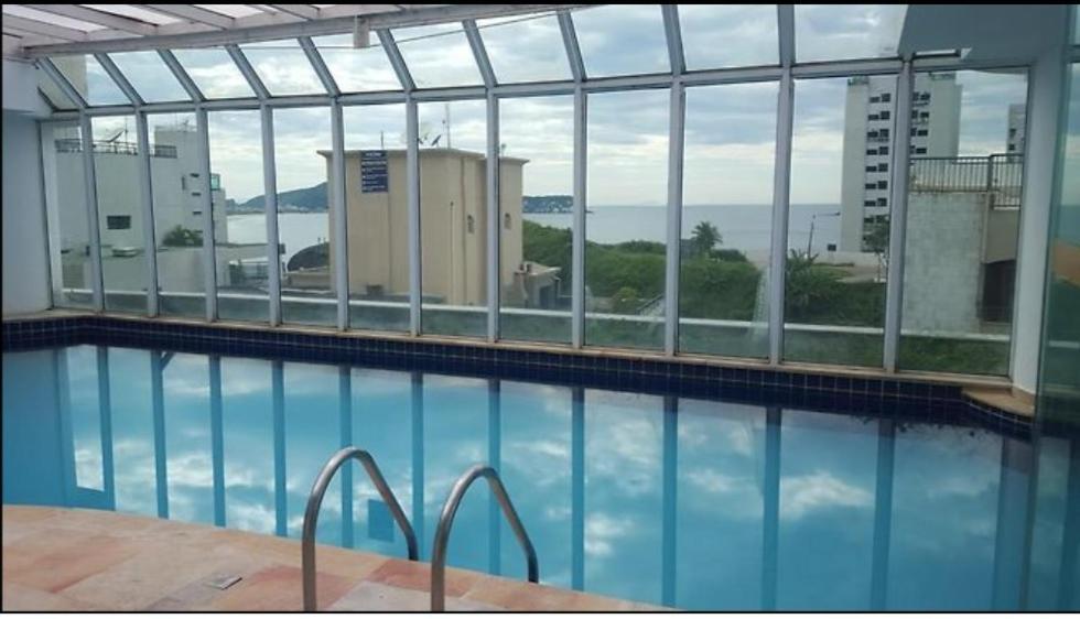 Apartamento Flat Pe Na Areia Com Piscina Aquecida Guarujá Exterior foto